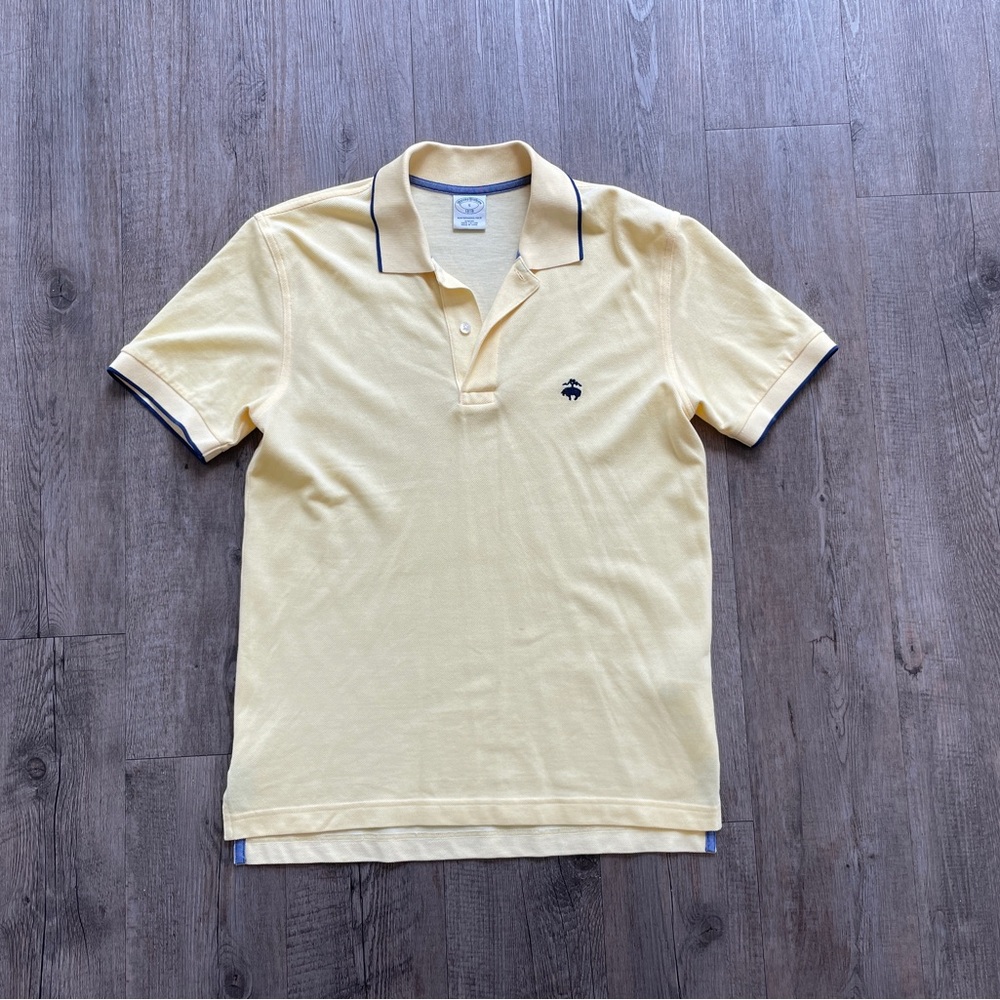 Brooks Brothers Yellow Polo Men’s Small